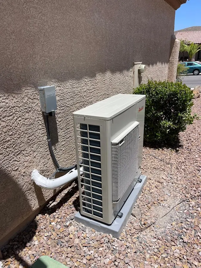 Residential air conditioning condenser unit in Hilltown